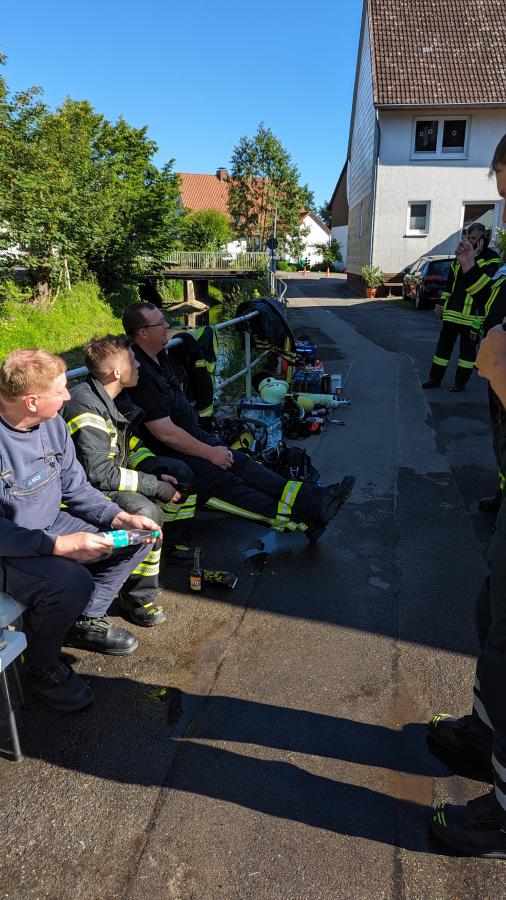 Pause während der ersten Brandwache