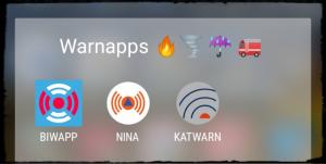 Warn- und Informationsapps für das Handy